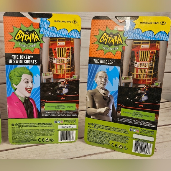 DC Comics Classic TV Series Batman Robin The Joker & The Riddler Action Figures - Picture 8 of 8